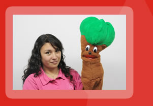 Titeres gigantes y teatrinos inflables para fiestas infantiles.